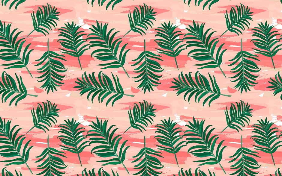 Паттерн пальмовые листья