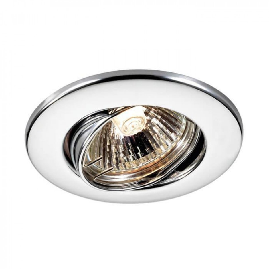 369822 Nt12 117 хром встраиваемый ПВ ip20 GX5.3 50w 12v Flower