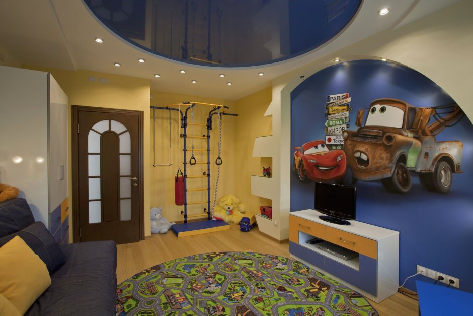 Потолок в детской комнате натяжной