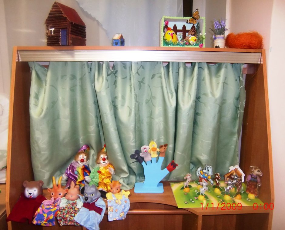 Уголок кукольного театра в детском саду