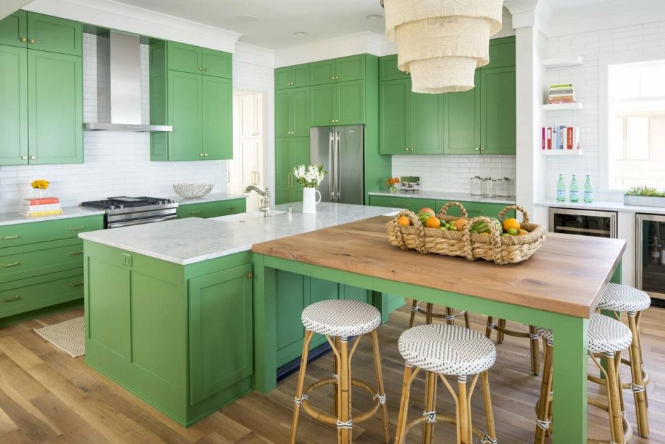Кухня Прованс фисташка олива