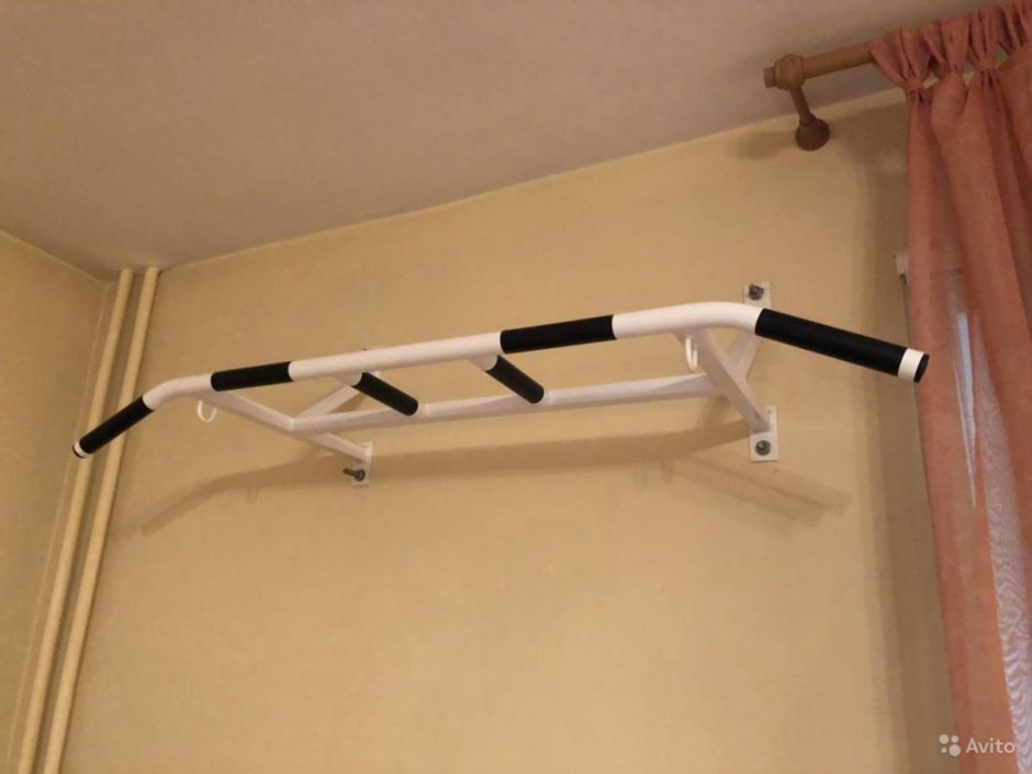 Турник навесной "наклонный хват" (графит)