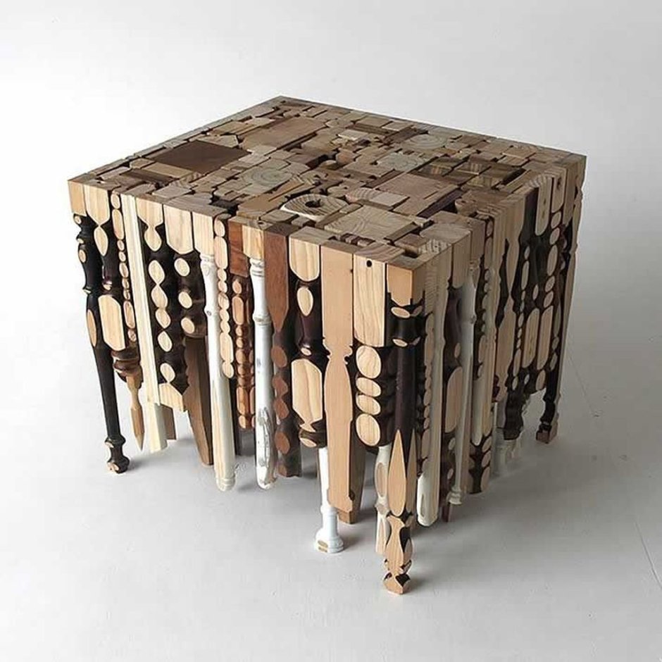 Мебель из обрезков дерева