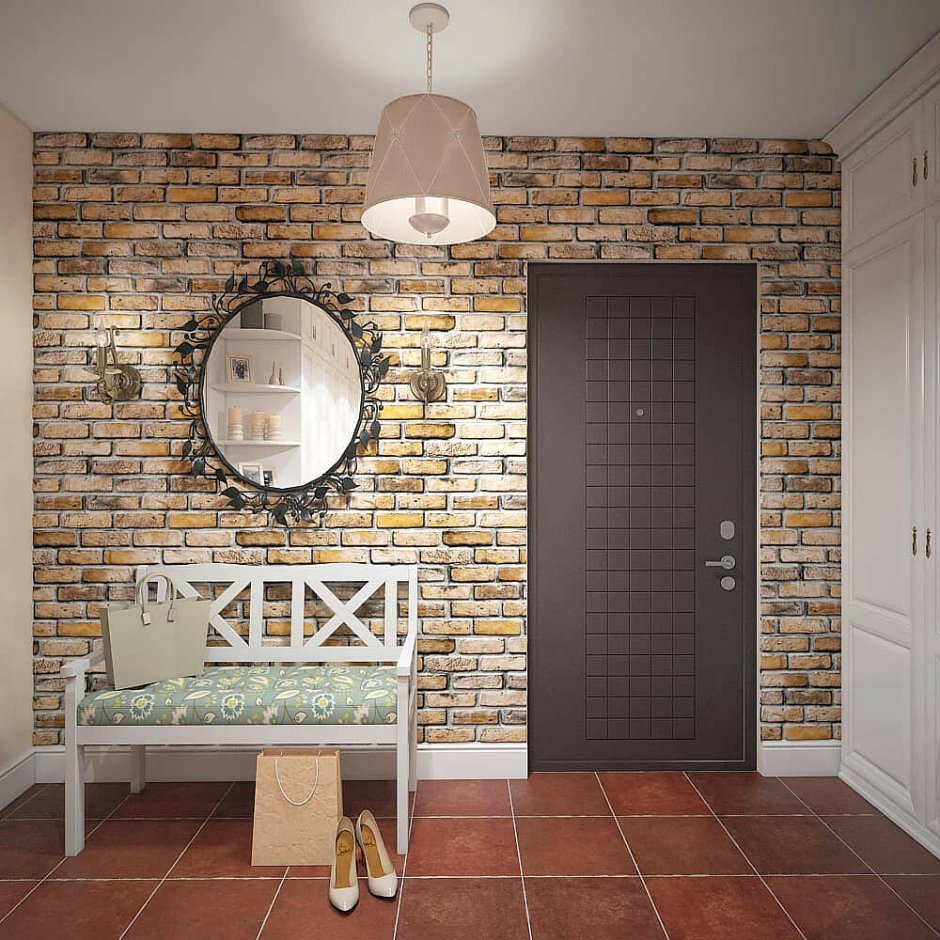 3d cамоклеющиеся панели "кирпич Оникс" (Brick Beige-White)