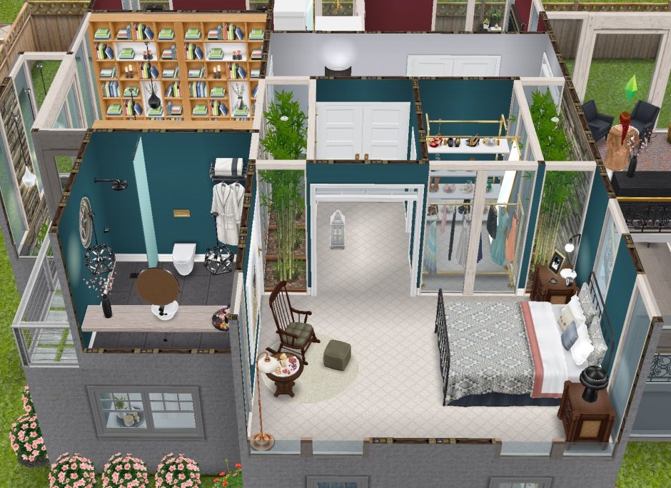 ОБУСТРОЙКА домов в симс 4