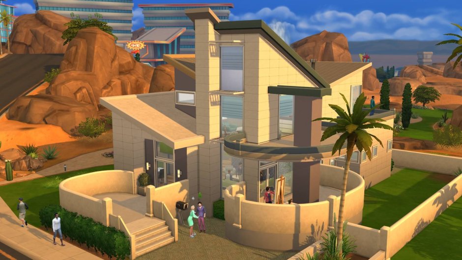 Особняки пустынные в симс 4
