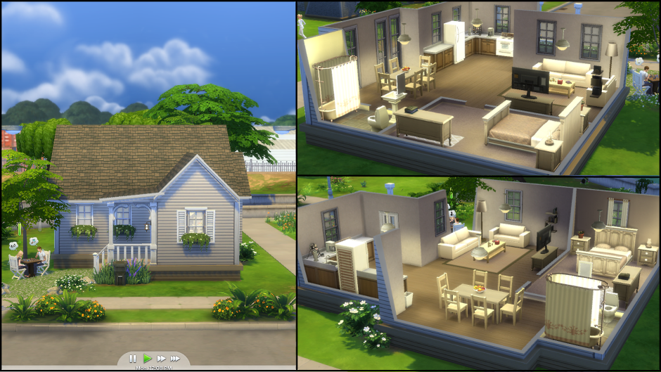 Лёгкий дом в симс 4