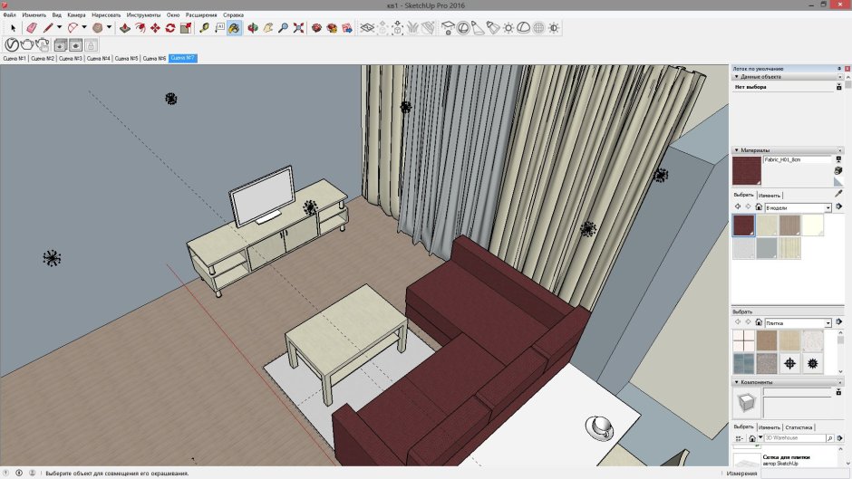 3д Sketchup мебель