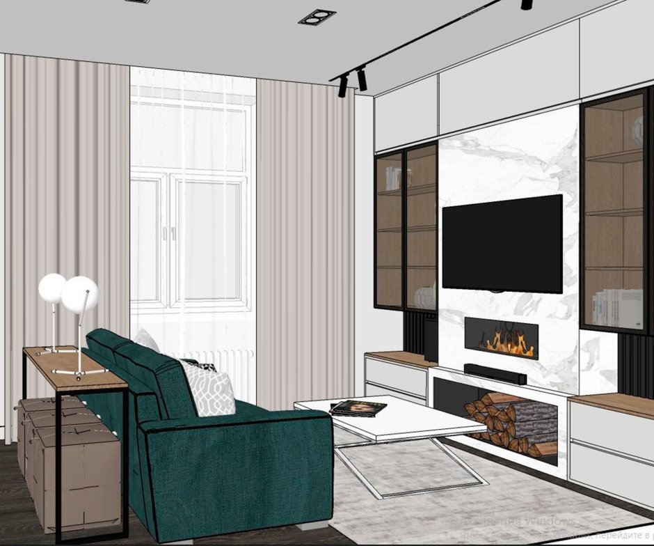 Модель стола в Sketchup