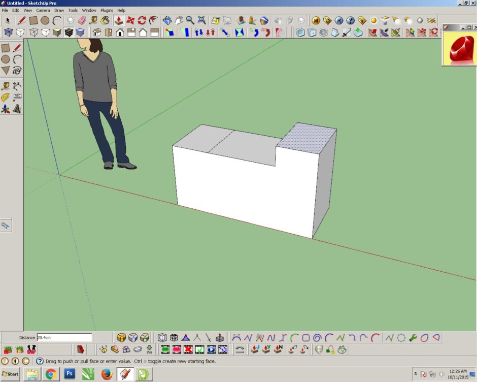 Sketchup мебель кухни
