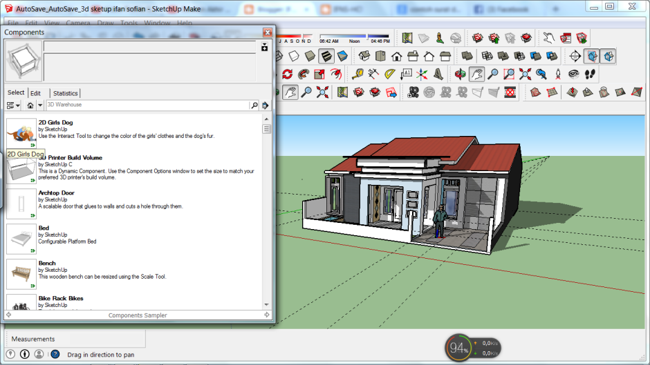 Sketchup чертежи мебели