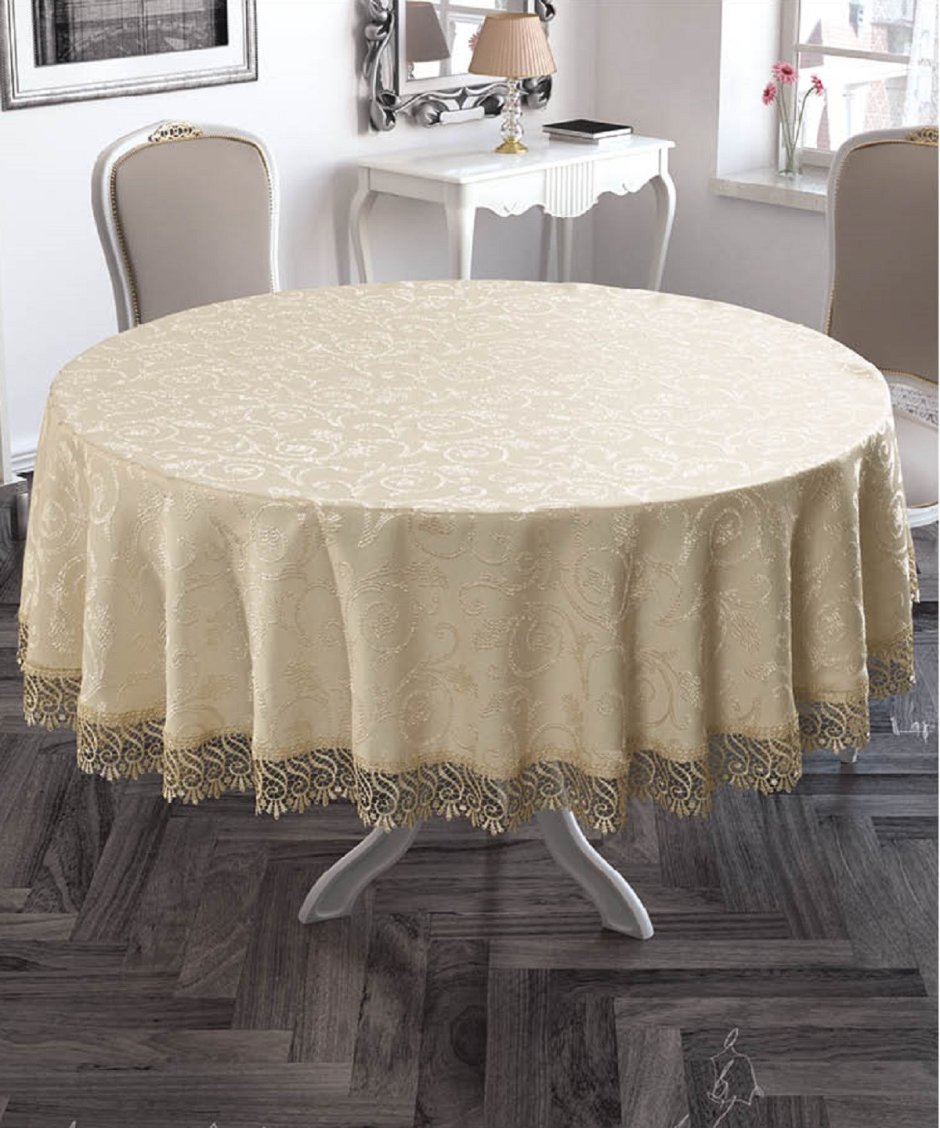 Скатерть fresca Design English Rose с оборкой 160х220 см
