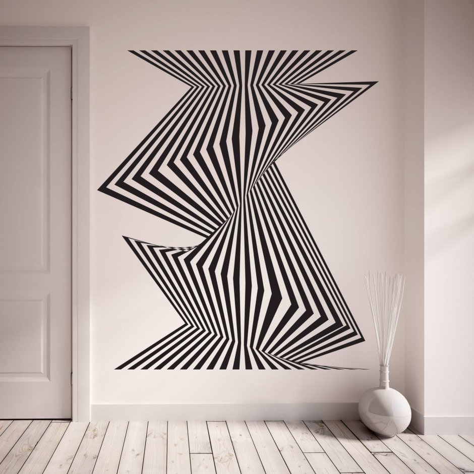Геометрический декор стен