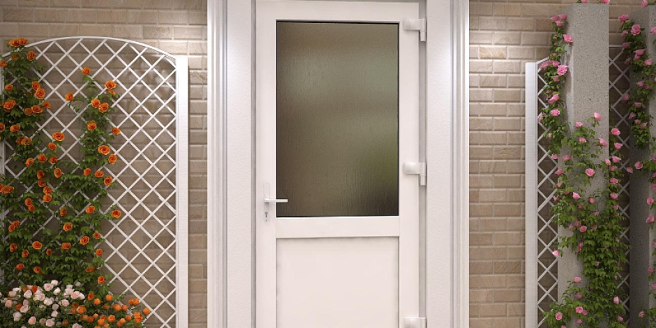 Дверь ПВХ входная 2000x900