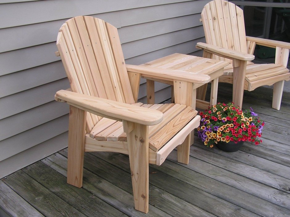 Канадское кресло деревянное