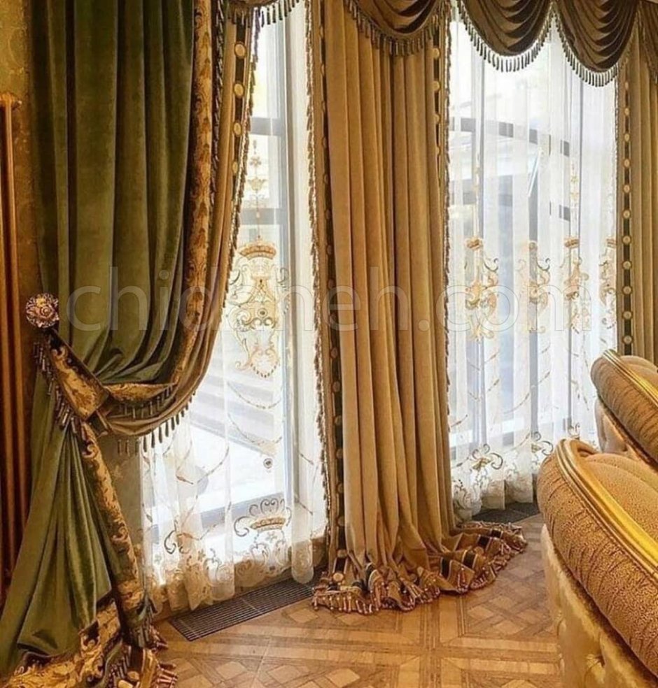 Бархатные шторы классика