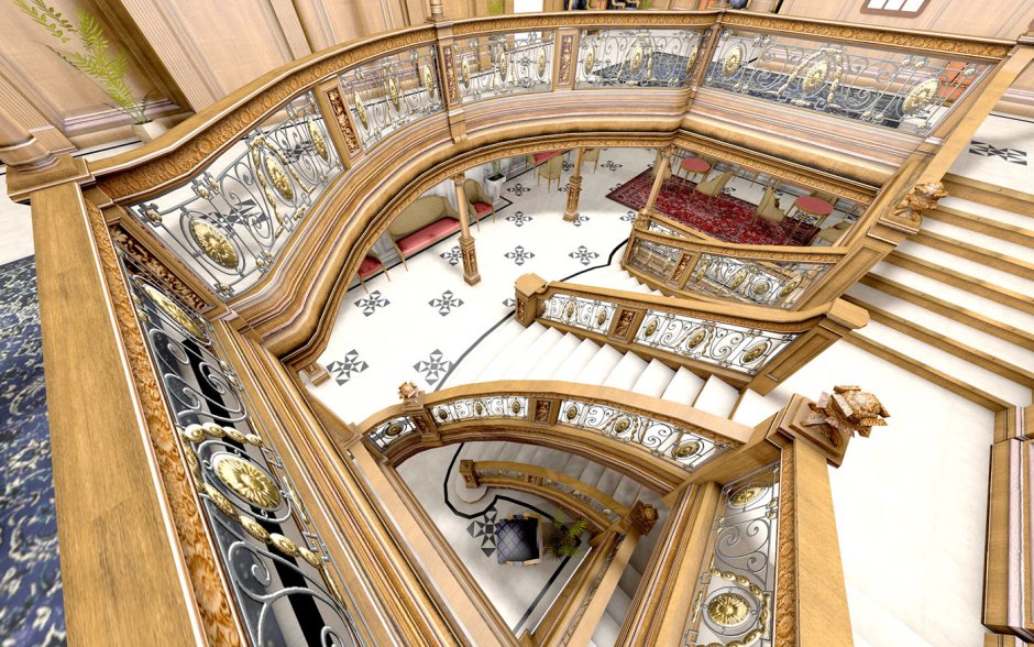 Титаник лестница