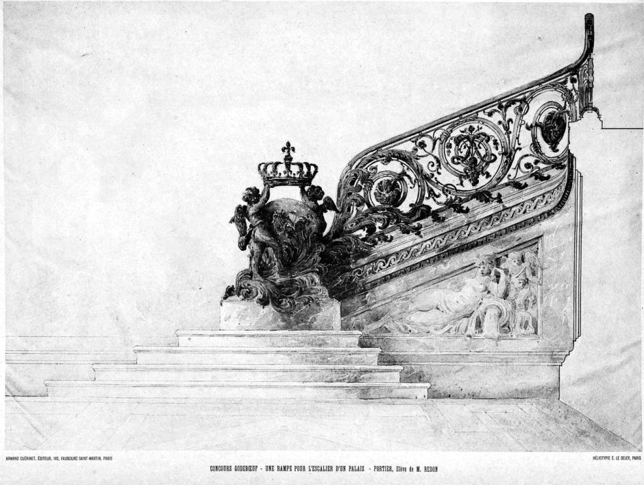 Архитектурные элементы декора лестницы