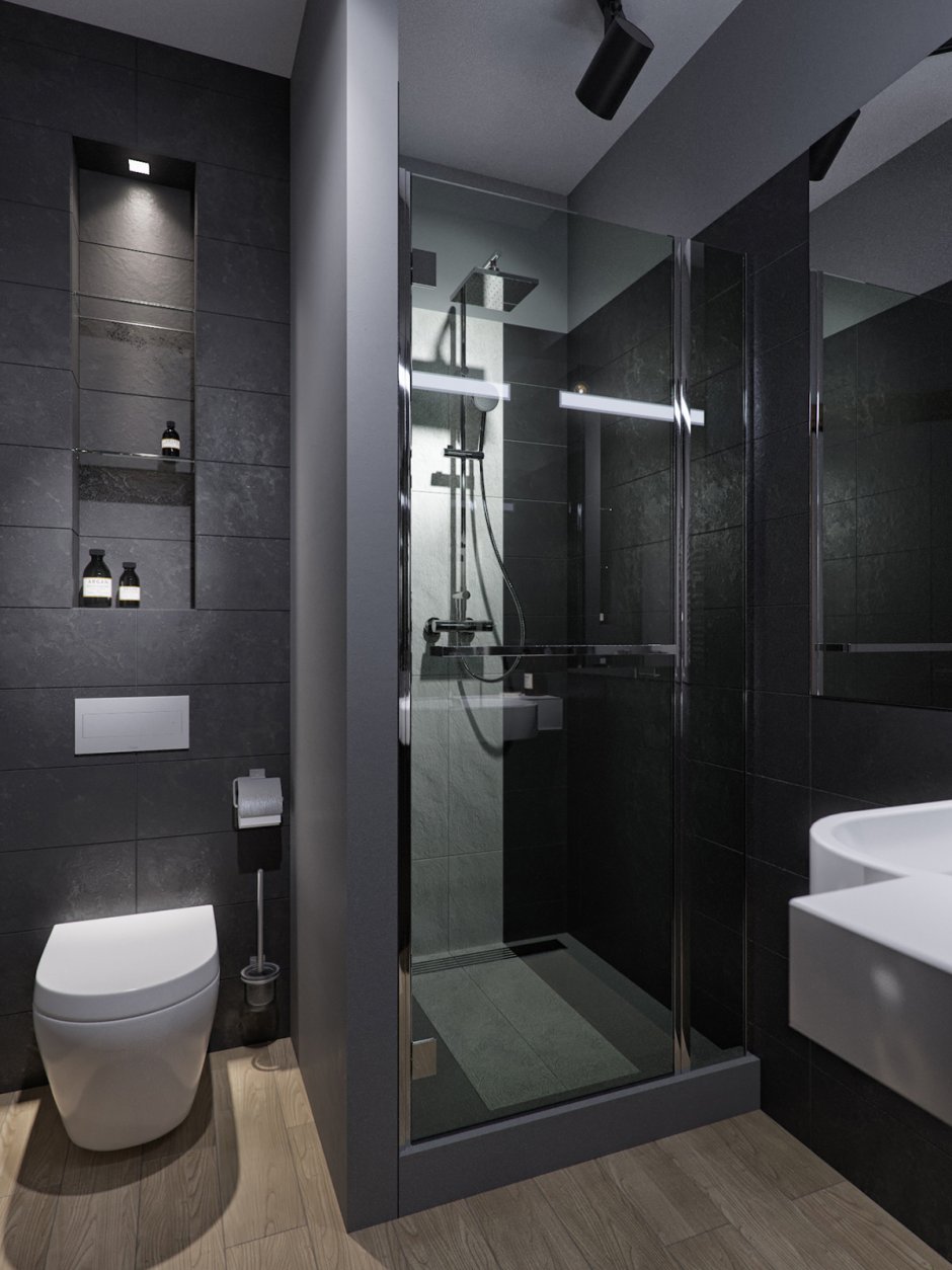 ванная комната дизайн 2021 маленькая с туалетом и душевой