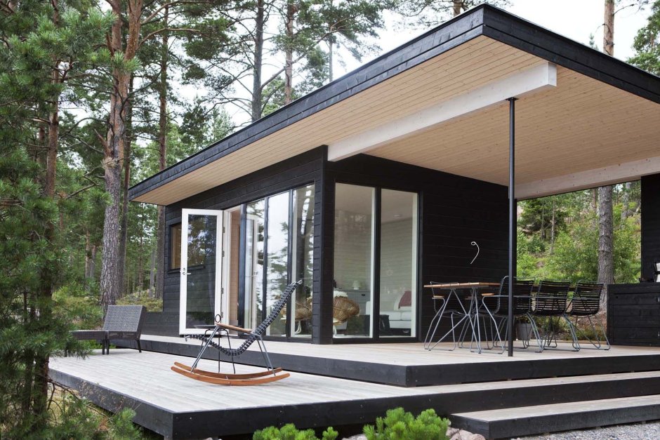 Дизайнерский дом с панорамными окнами