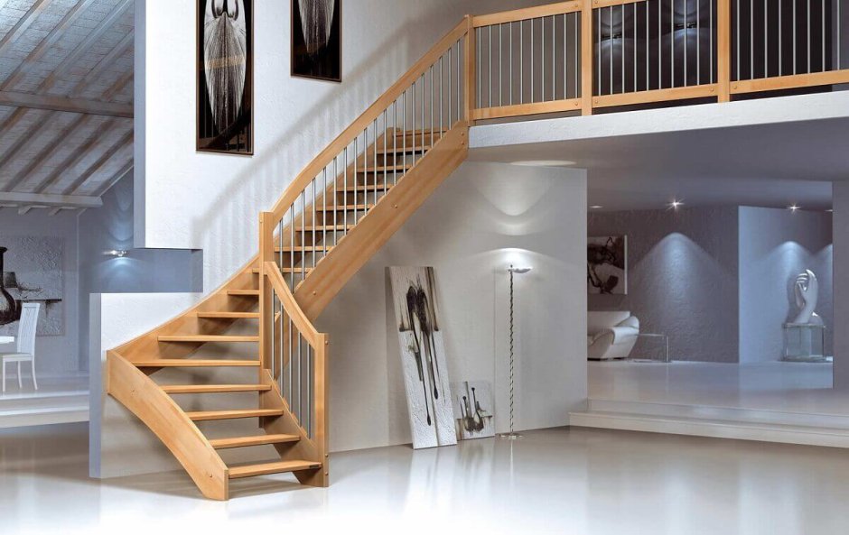 Одномаршевая или двухмаршевая лестница