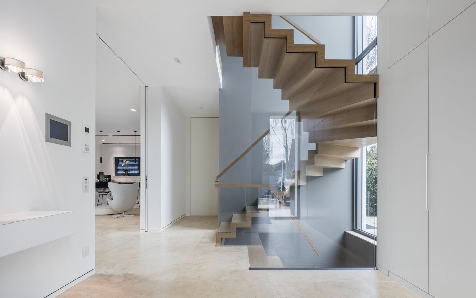 Лестница с 2 забежными ступенями