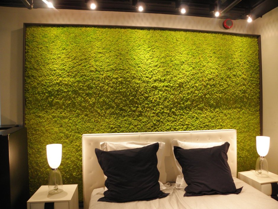 Стена из искусственной зелени