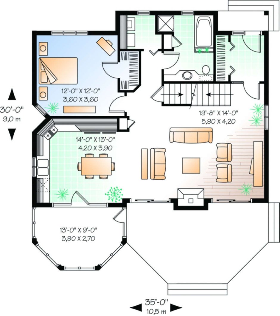Дом Зачарованных план 1 этаж