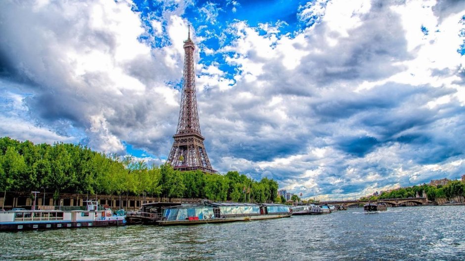 Париж Эйфелева башня на рабочий стол