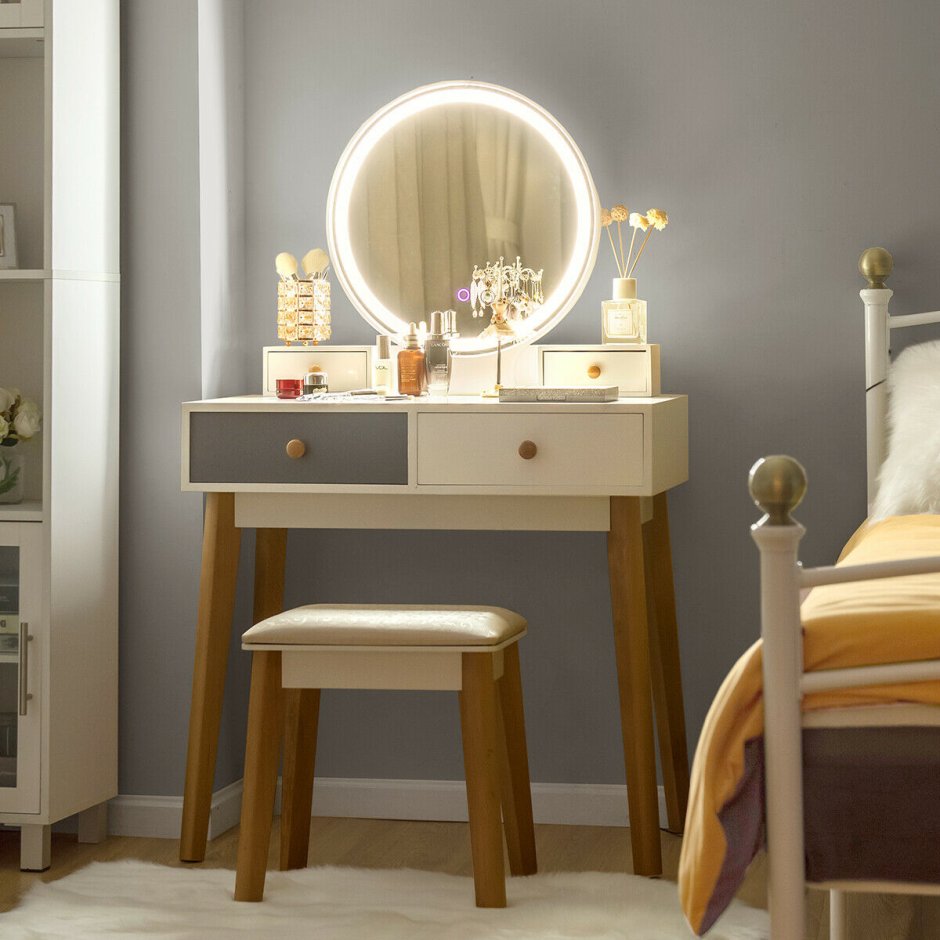 Туалетный столик homary oboval Modern Makeup Vanity Table