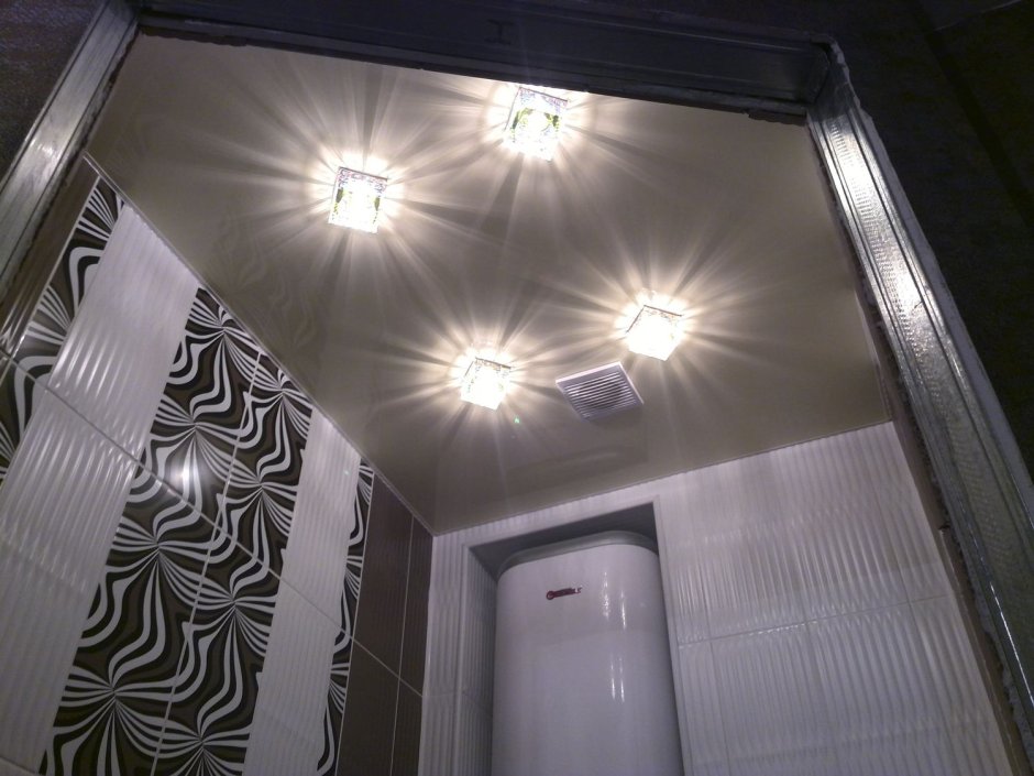 Светильники для натяжных потолков в ванную комнату
