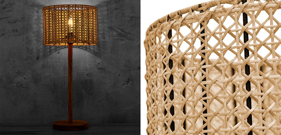 Deckenleuchte Drop Rattan