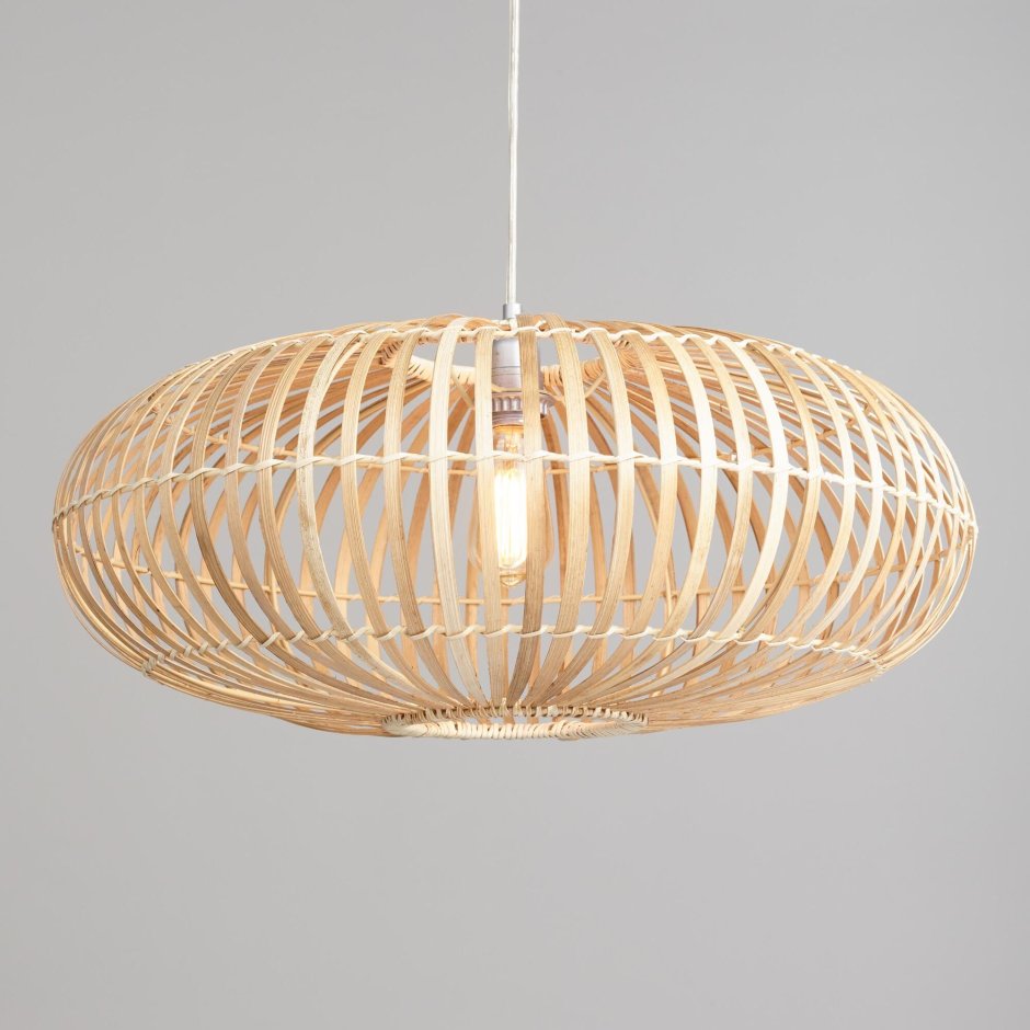 Подвесной светильник Round natural Rattan Lamp SKU:943119 Moycor