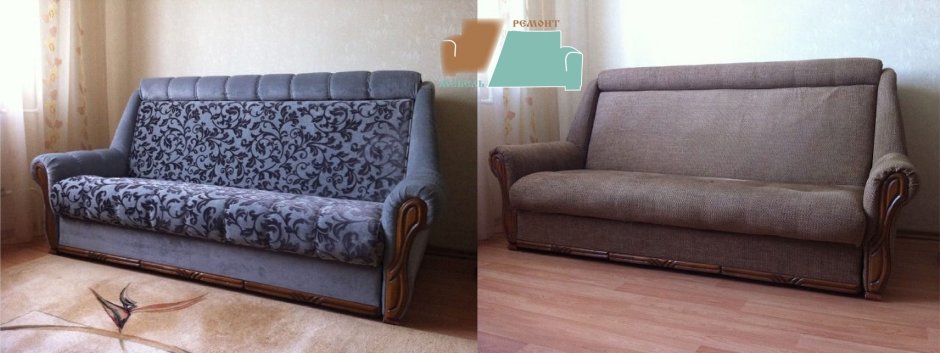 Перетянуть старый диван