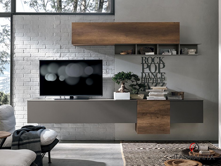 Стенки в гостиную в стиле лофт