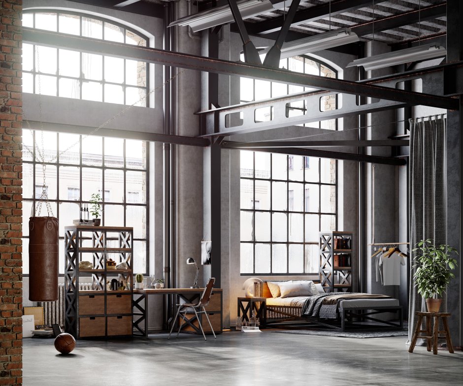 Лофт (Industrial Loft Kit) симс
