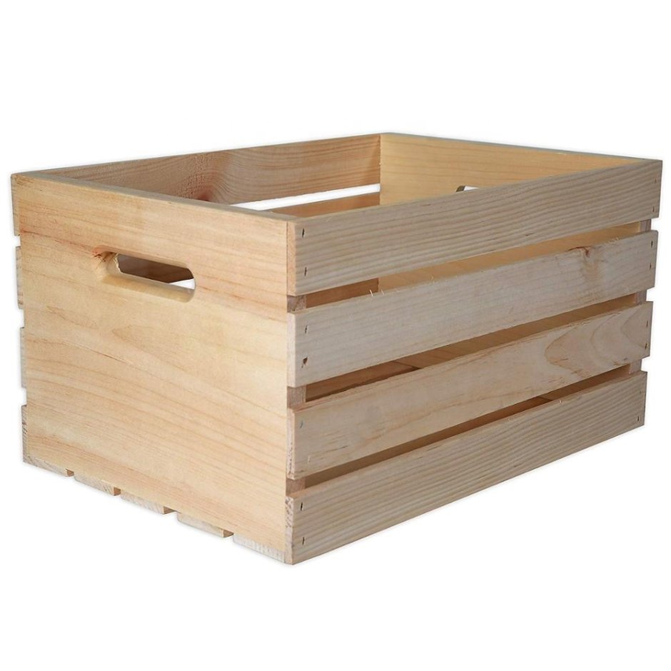 Ящик деревянный вектор вид спереди