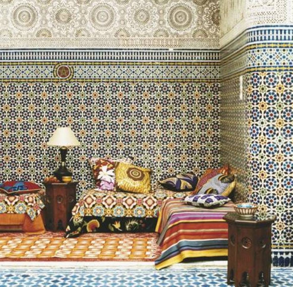 Марокканский стиль интерьера кессонирование