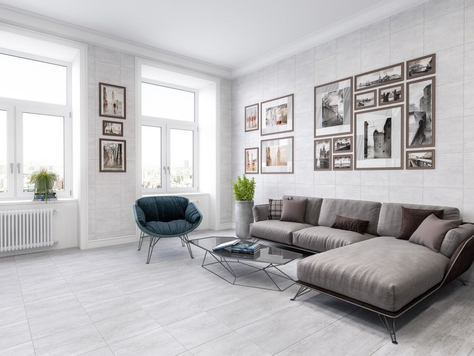 Керамогранит Cersanit concretewood серый 42х42