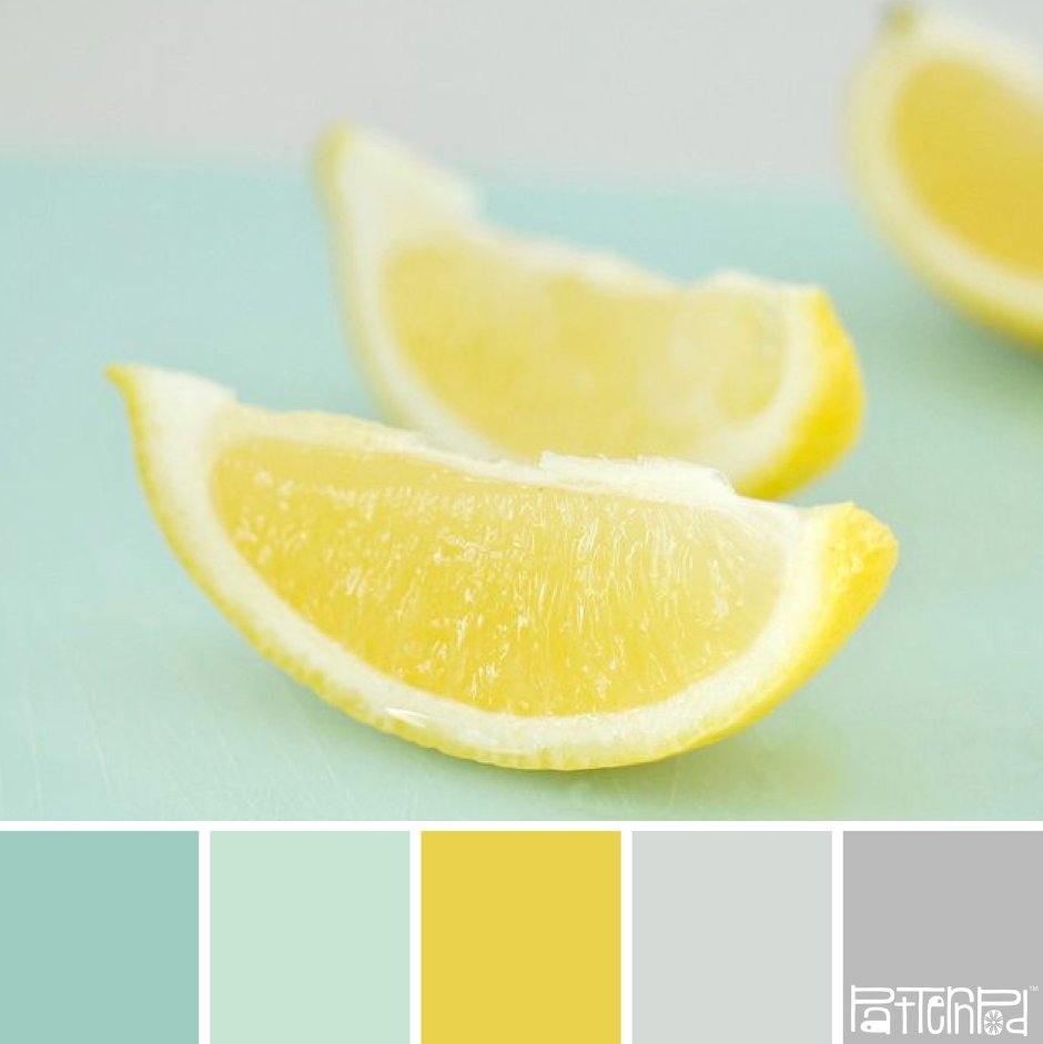 Сочетание цветов лимонный