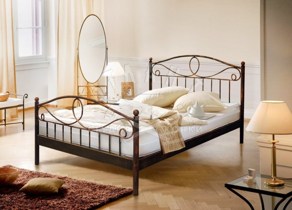 Кровать металлическая Соната Sonata 90x200см
