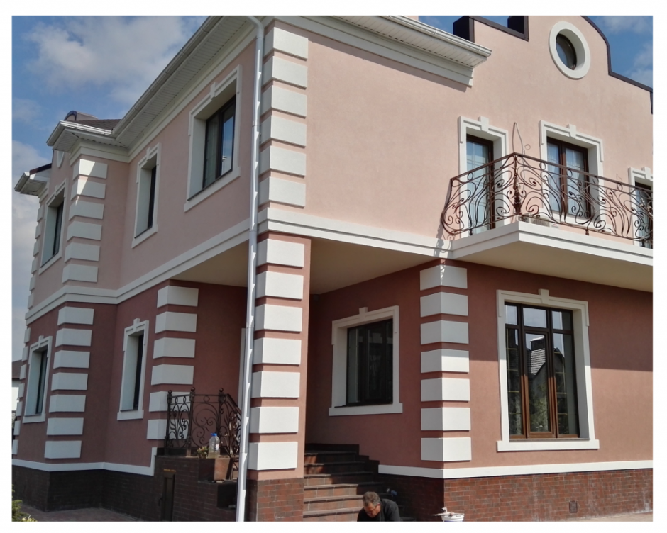 Фасад здания штукатурка