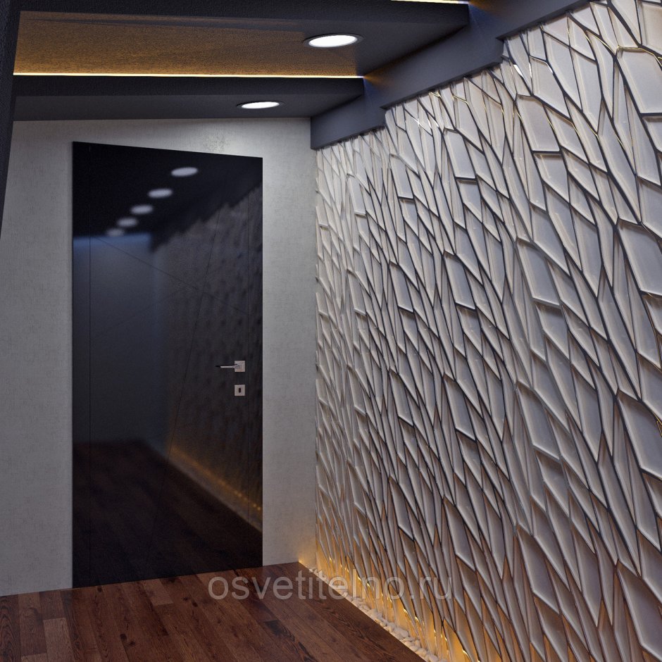 Шпонированные панели Topperfo Micro Ulme Stone Edition Acoustic Wood Panel