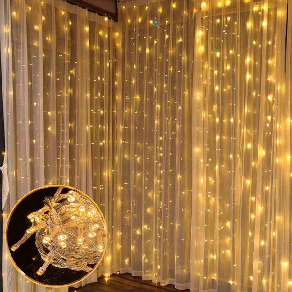 Гирлянда sh Lights бахрома 200 см ic80ld