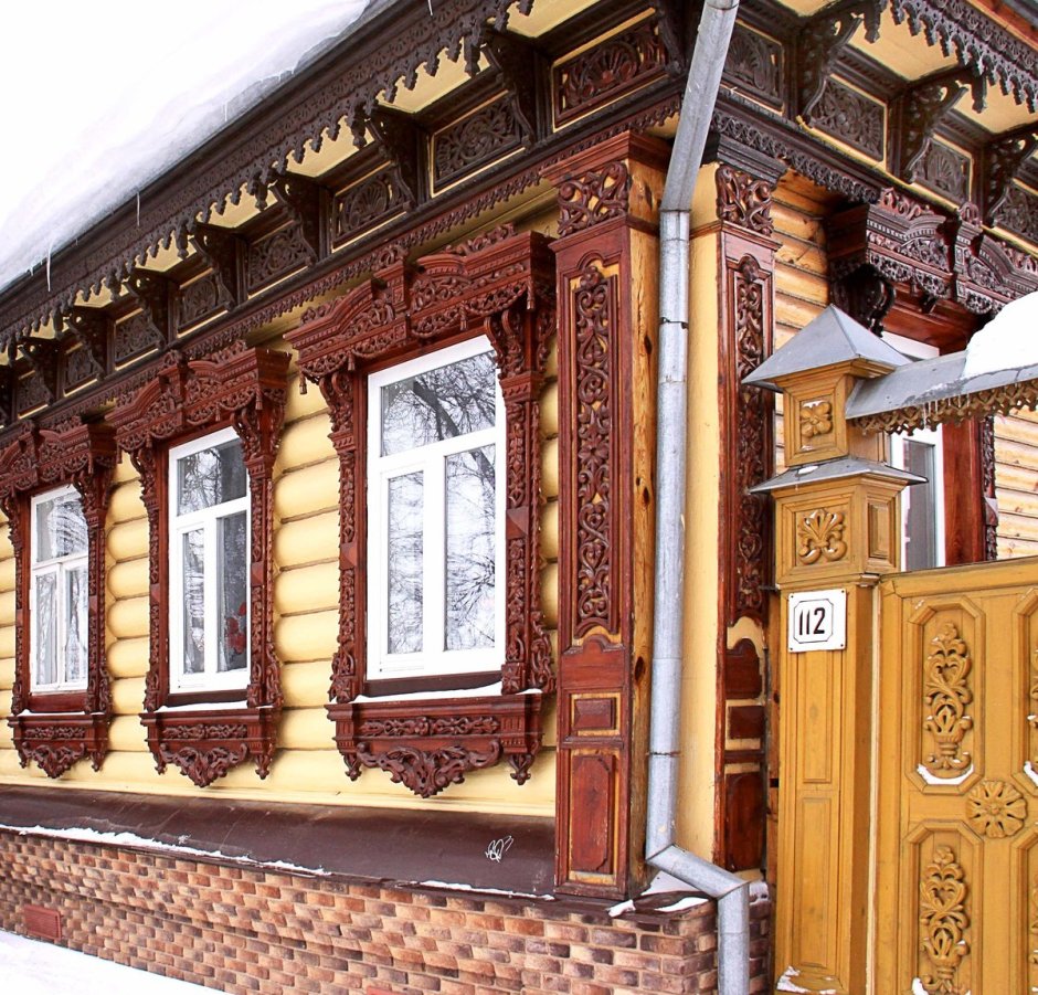 Резная деревянная архитектура 17 века Бирска