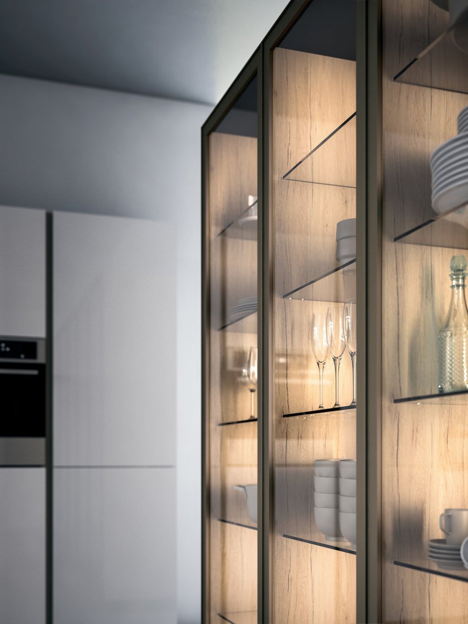 Разноцветные кухонные фасады