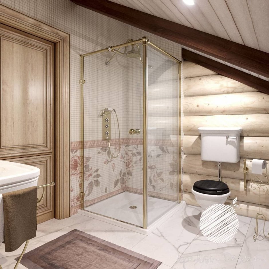 Санузел в загородном доме