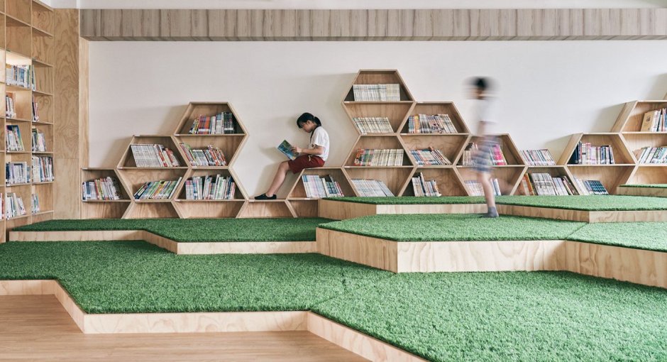 Современная мебель для школьной библиотеки