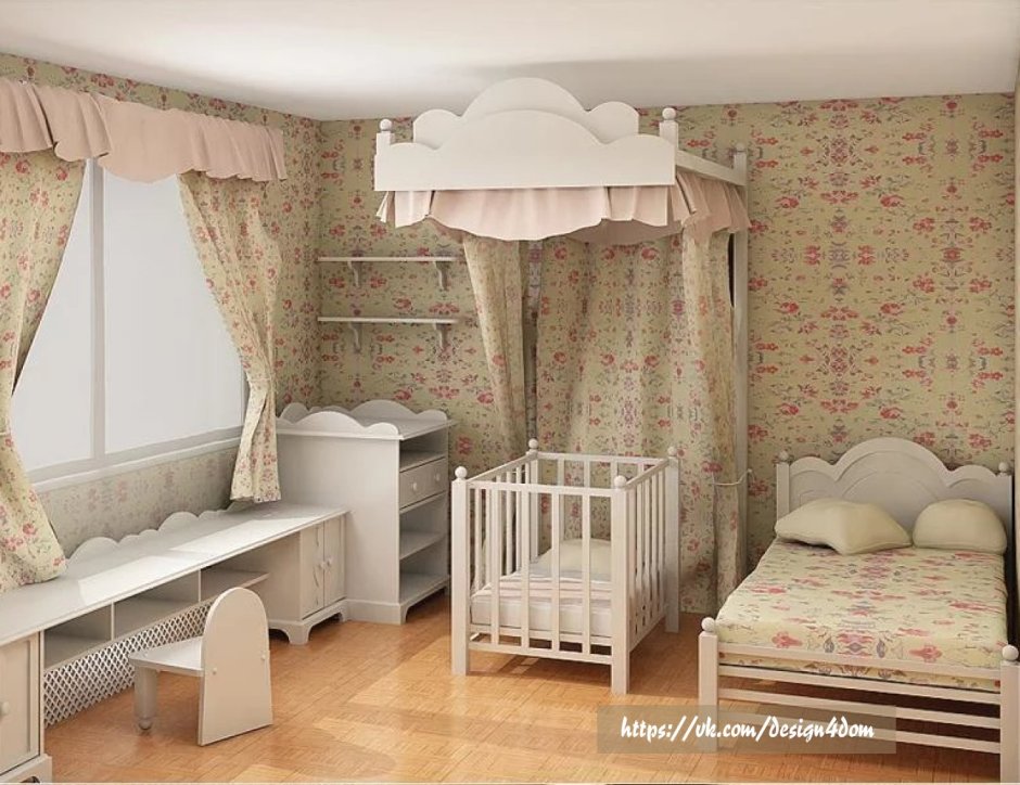 Спальня для родителей и новорожденного