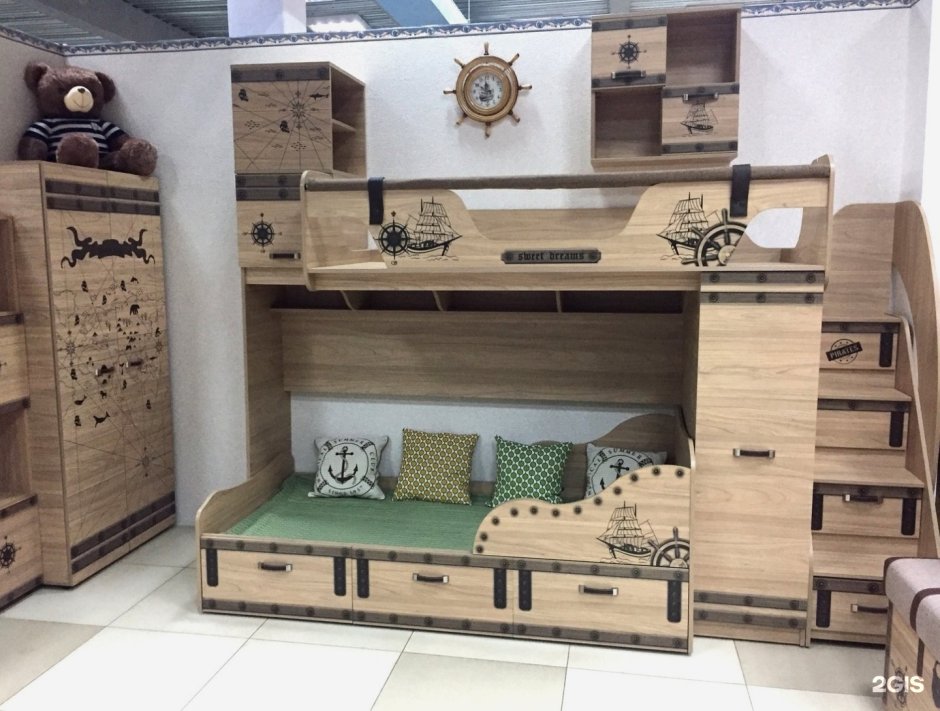 Кровать чердак Сканд Корсар
